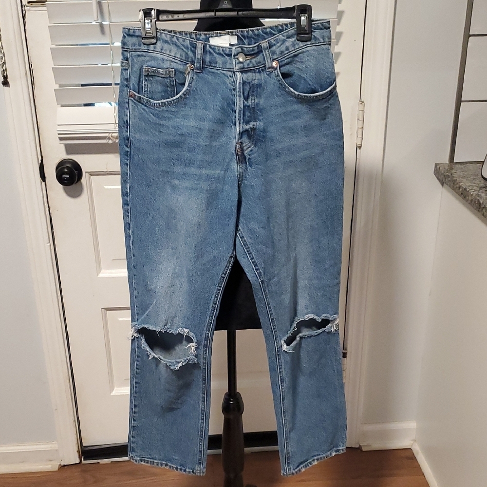 H & M Distressed Blue Jeans